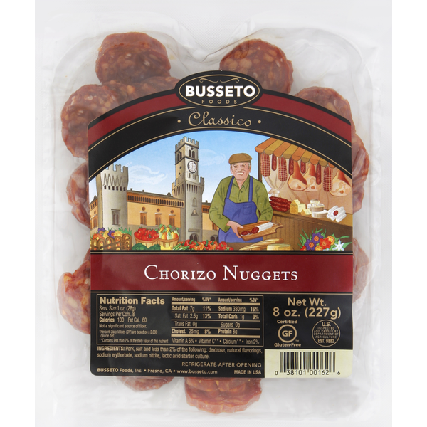 Lunch Meat Busseto Foods Chorizo, Nuggets hero