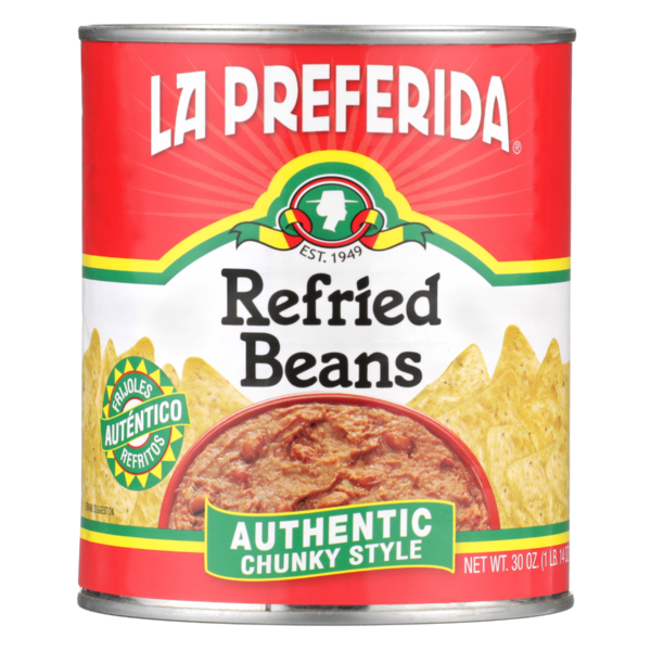 Canned Meals & Beans La Preferida Authentic Refried Beans, Chunky Style hero