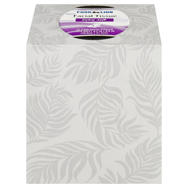 Facial Care Food Lion Facial  Tissue, Extra Soft, 3-Ply hero