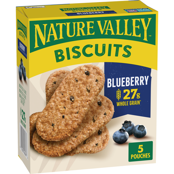 Breakfast Bars & Pastries Nature Valley Crispy Blueberry Breakfast Biscuits hero