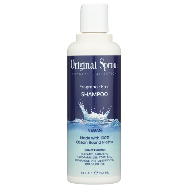 Hair Care Original Sprout Coastal Collection Fragrance Free Shampoo In Bottles Made From Oceanbound Plasti hero