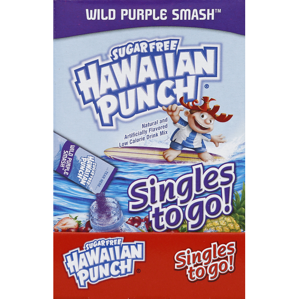 Cocoa & Drink Mixes Hawaiian Punch Drink Mix, Sugar Free, Wild Purple Smash hero