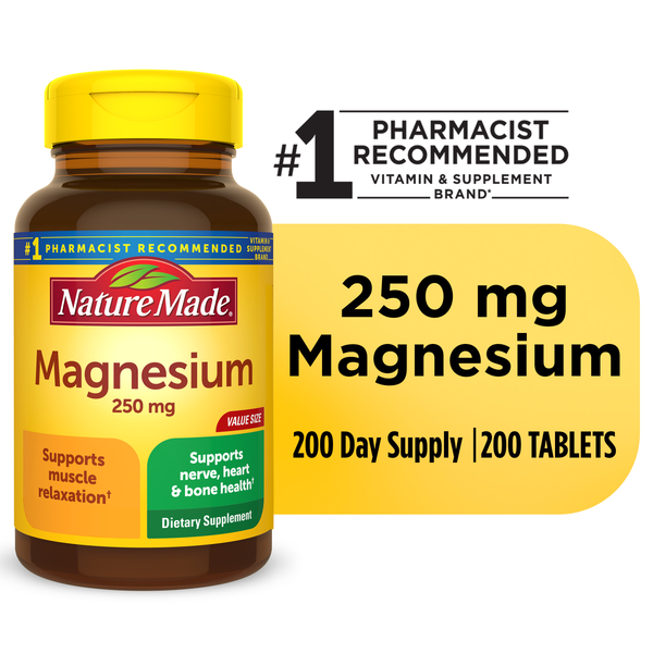 Vitamins & Supplements Nature Made Magnesium Oxide 250 mg Tablets hero