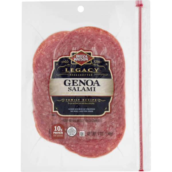 Packaged Meat Dietz & Watson Legacy Genoa Salami, Pre-Sliced hero