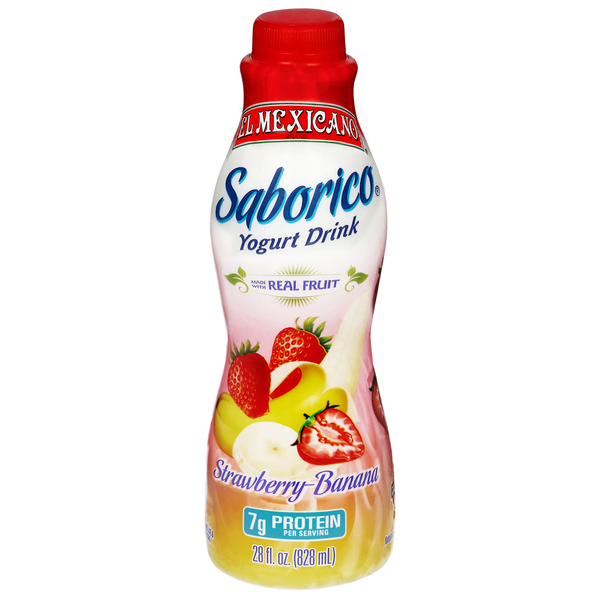 Yogurt El Mexicano Yogurt Drink, Strawberry-Banana hero