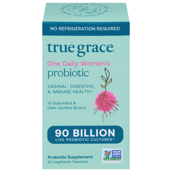 Probiotics & Digestion True Grace Probiotic, Vegetarian Capsules hero