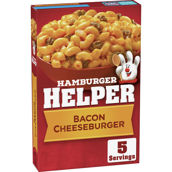 Instant Foods Hamburger Helper Bacon Cheeseburger Macaroni Meal hero