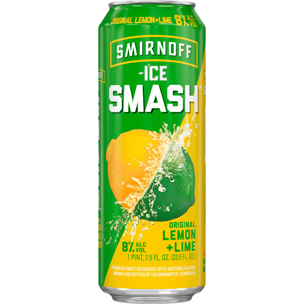 Malt Beverages Smirnoff Ice Smash Lemon Lime hero