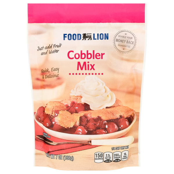 Doughs, Gelatins & Bake Mixes Food Lion Cobbler Mix hero