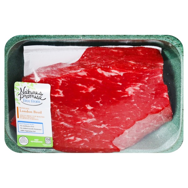 Fresh Beef, Lamb, Veal Nature's Promise Free From Boneless London Broil Angus Beef Top Round hero