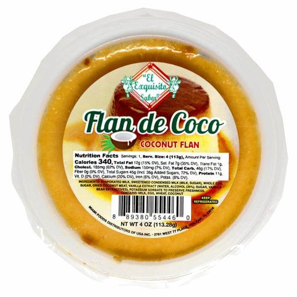 El Exquisito Sabor Coconut Flan hero