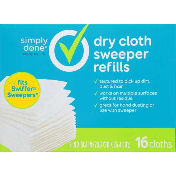 Cleaning Products Simply Done Dry Cloth Sweeper Refills hero