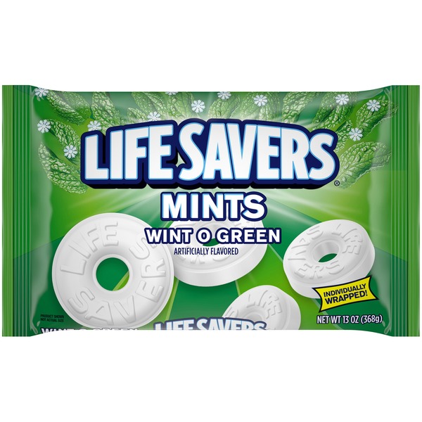 Mint & Gum Life Savers Wint O Green Mints Candy hero