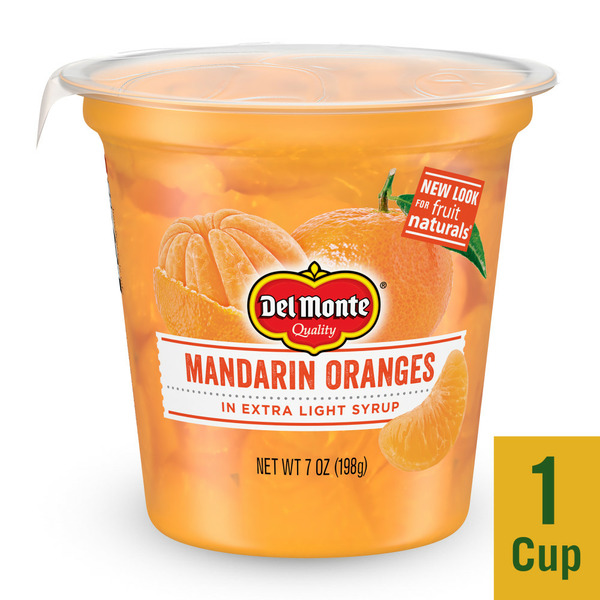 Canned Fruit & Applesauce Del Monte Mandarin Oranges FRUIT CUP Snacks hero