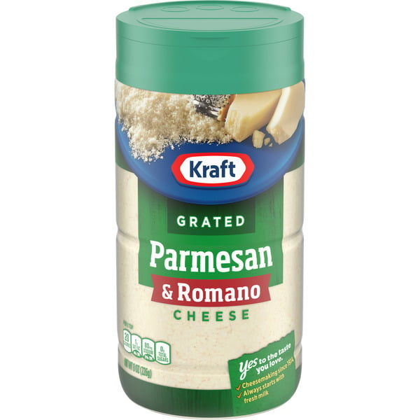 Packaged Cheese Kraft Parmesan & Romano Grated Cheese hero