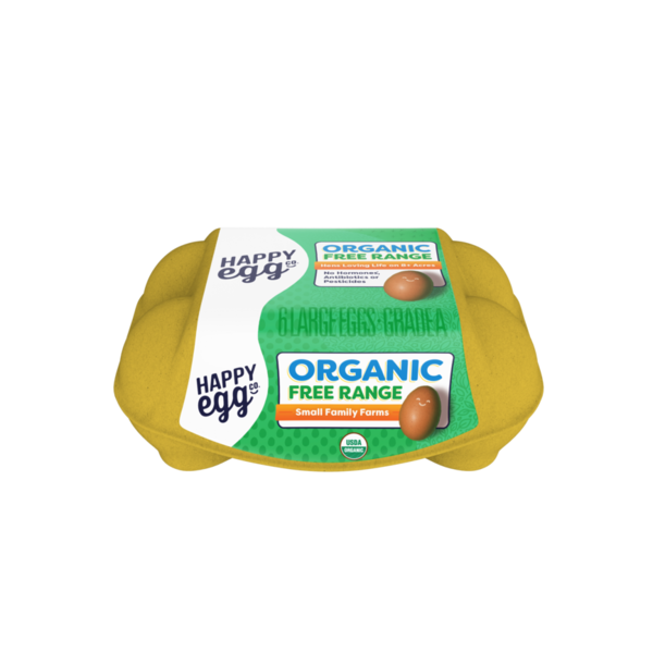 Eggs Happy Egg Organic Free Range Large Brown Grade A Eggs hero