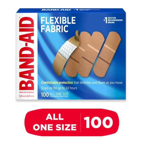 Back to School BAND-AID Flexible Fabric Adhesive Bandages, All One Size hero