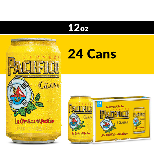 Beers & Coolers Pacifico Clara Mexican Lager Import Beer Cans hero