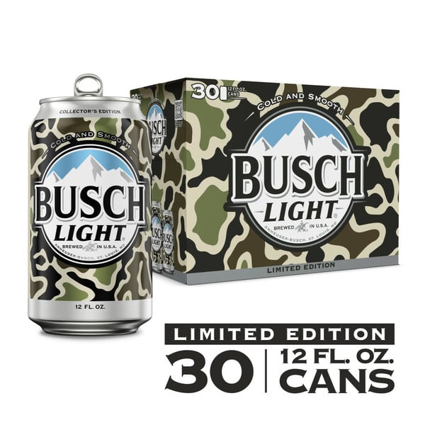 Beers & Coolers Busch Lager Beer Cans hero