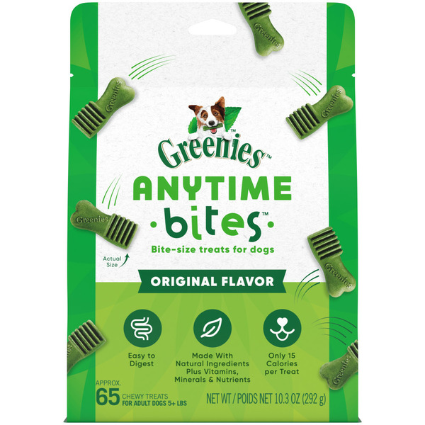 Dog Food & Care GREENIES Anytime Bites Dog Treats, Original Flavor hero