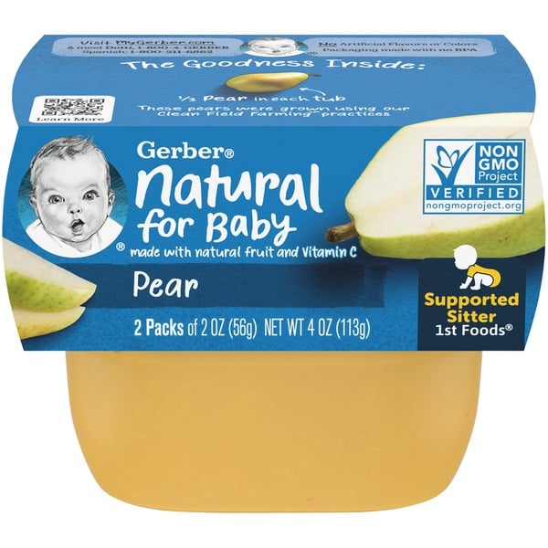 Baby Food & Formula Gerber Baby Food Pear Tubs hero