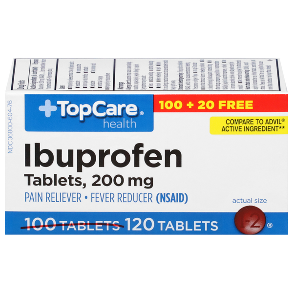 Muscles, Joints & Pain Relief TopCare Ibuprofen, 200 mg, Tablets hero