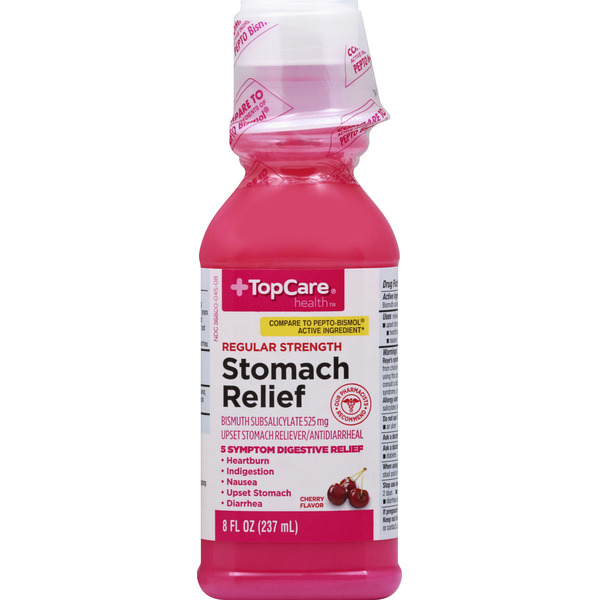 Digestion TopCare Stomach Relief, Regular Strength, Cherry Flavor hero