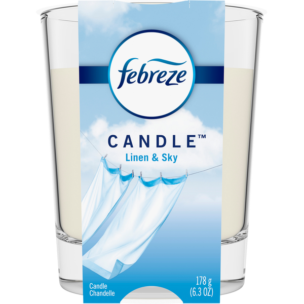 Air Fresheners & Candles Febreze Candle, Linen & Sky hero