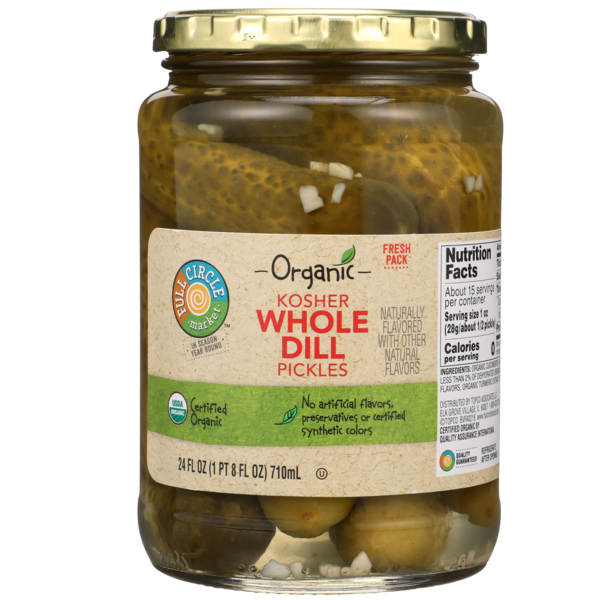 Pickled Goods & Olives Full Circle Kosher Whole Dill Pickles hero