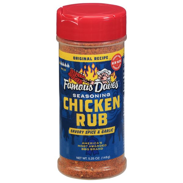 Marinades & Meat Preparation Famous Dave's Seasoning, Chicken Rub, Mild hero