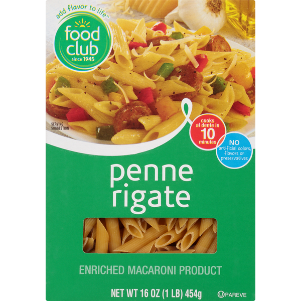 Dry Pasta Food Club Penne Rigate hero