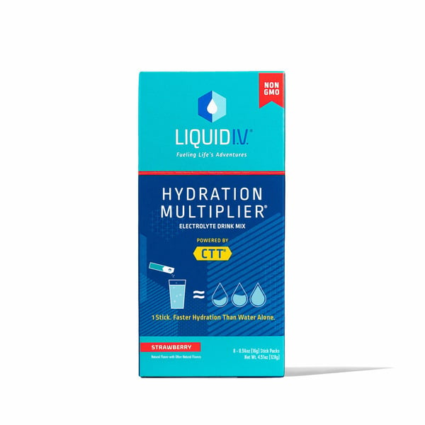 Energy & Sports Drinks Liquid I.V. Hydration Multiplier, Strawberry, Electrolyte Drink Mix hero