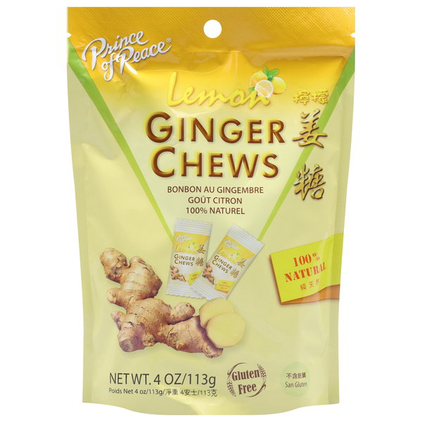 Candy & Chocolate Prince of Peace Ginger Chews, Lemon hero