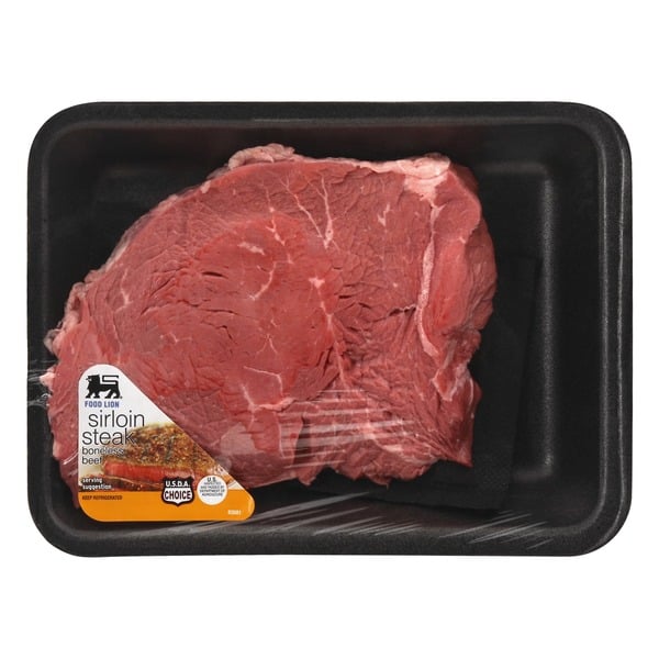 Fresh Beef, Lamb, Veal Food Lion Sirloin Steak Boneless Beef hero