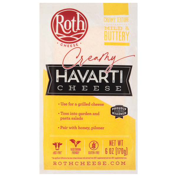 Packaged Cheese Roth Creamy Havarti Cheese hero