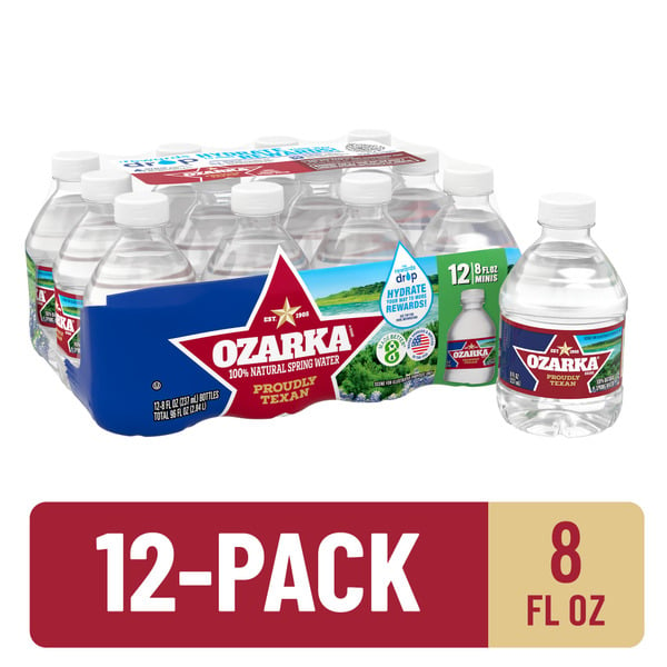 Water, Seltzer & Sparkling Water Ozarka 100% Minis to Go with Write-On Labels Natural Spring Water hero