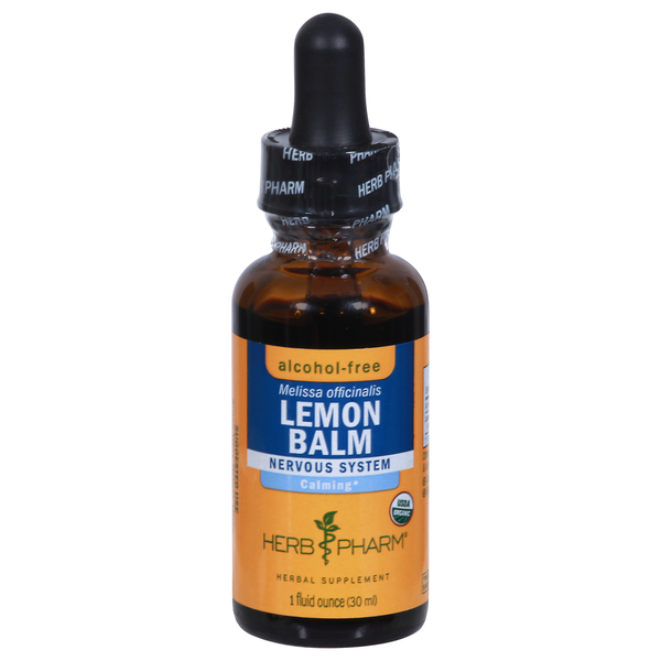 Vitamins & Supplements Herb Pharm Lemon Balm, Nervous System, Calming hero