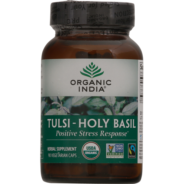 Vitamins & Supplements ORGANIC INDIA Tulsi-Holy Basil, Vegetarian Caps hero