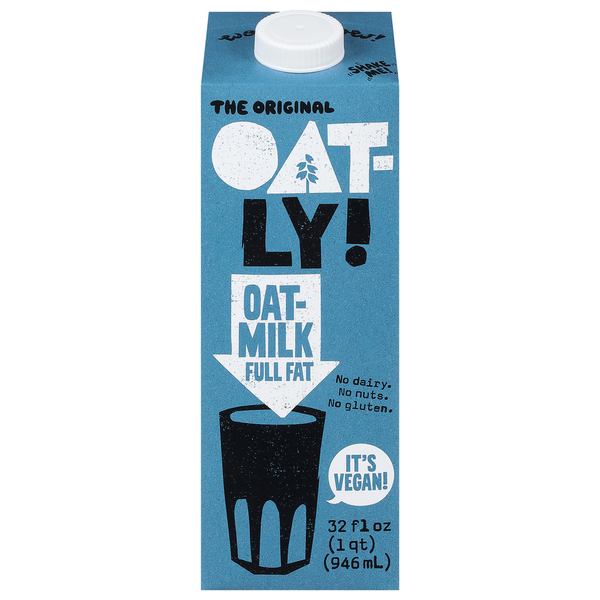 Oatly Oatmilk, Full Fat, The Original hero