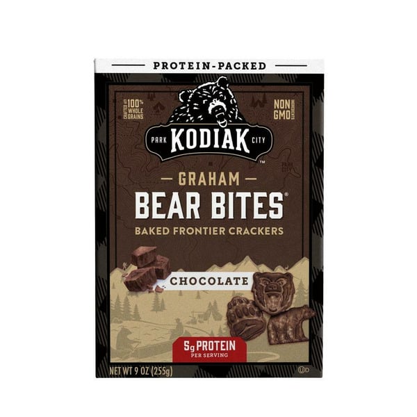 Cookies & Cakes Kodiak Cakes Bear Bite Graham Cracker, Chocolate, Bag-In-Box hero