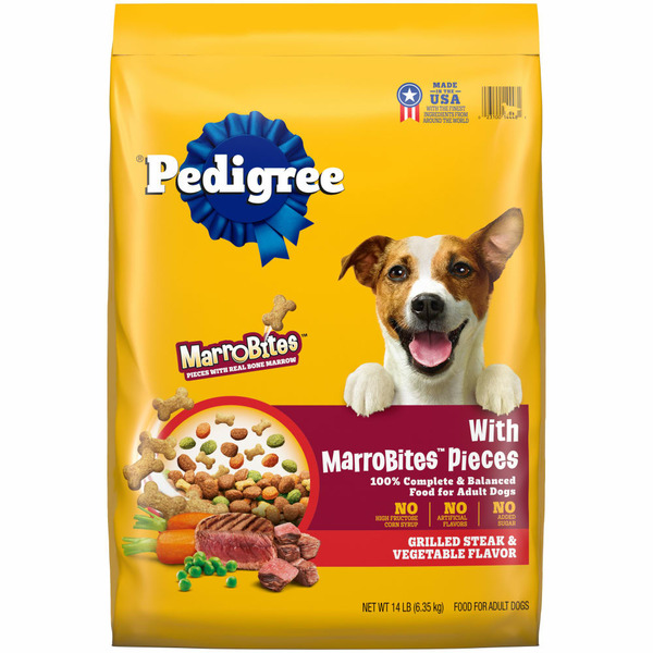 Dog Food Pedigree Marrobites Adult Dry Dog Food, Steak & Vegetable Flavor hero