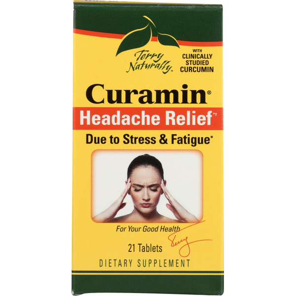 Vitamins & Supplements Terry Naturally Curamin Headache hero