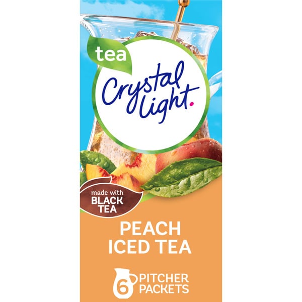 Cocoa & Drink Mixes Crystal Light Peach Iced Tea Artificially Flavored Powdered Drink Mix hero