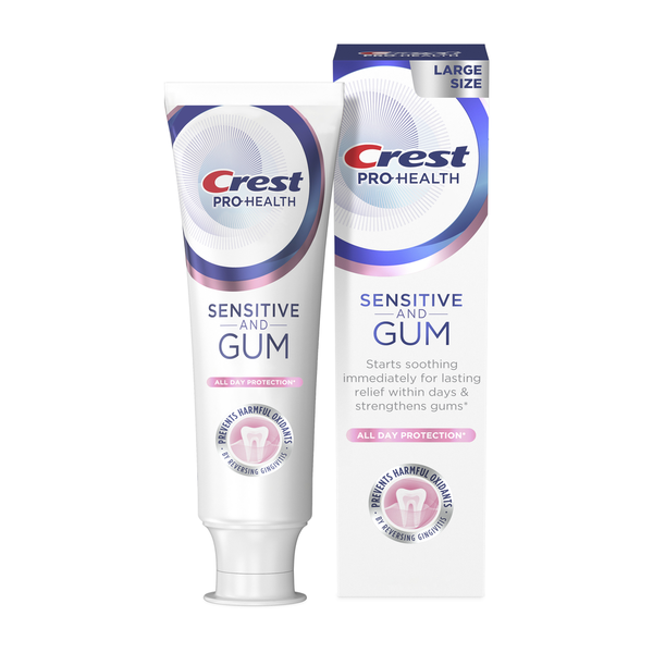 Crest Sensitive and Gum All Day Protection Toothpaste hero