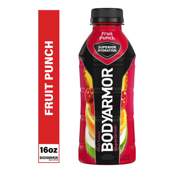 Energy & Sports Drinks BODYARMOR SuperDrink Fruit Punch Electrolyte Hydration Sports Drink hero