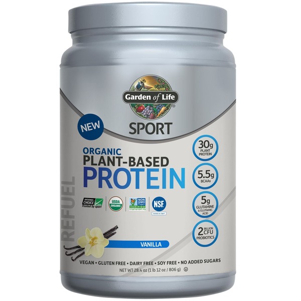 Plant Based Protein Garden of Life Protein, Plant-Based, Organic, Vanilla hero