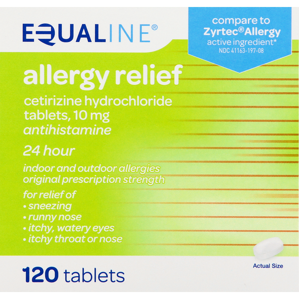 Cold, Flu & Allergy Equaline Allergy Relief, 10 mg, Tablets hero