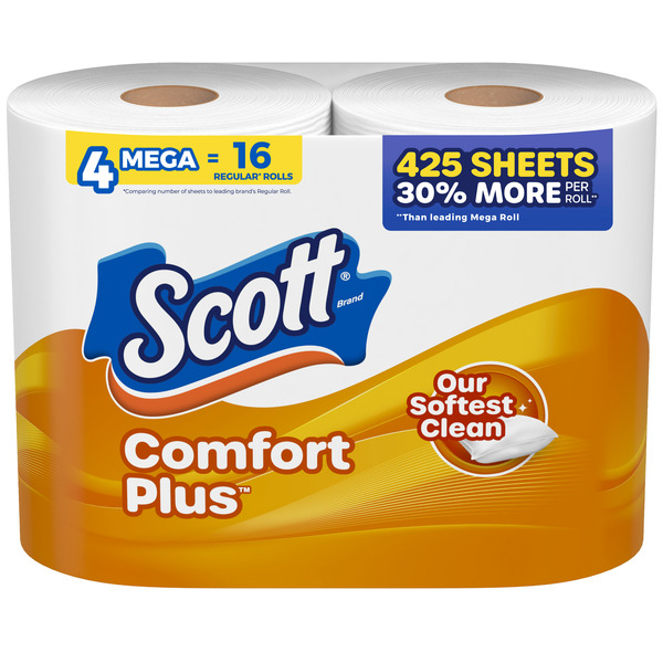 Paper Goods Scott ComfortPlus Toilet Paper, 1-Ply hero