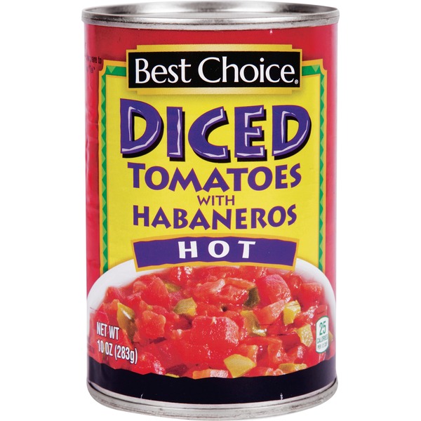 Canned & Jarred Vegetables Best Choice Diced Tomatoes With Habaneros hero