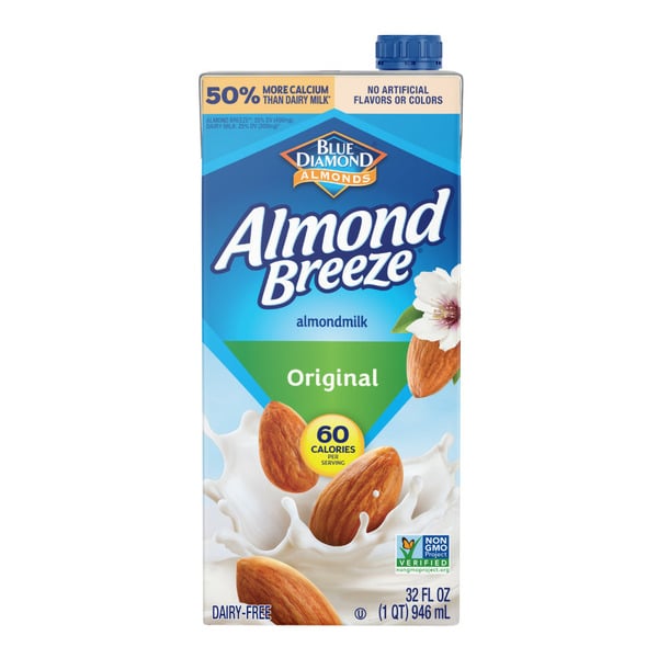 Nutmilk & Dairy Free Almond Breeze Original Almondmilk hero